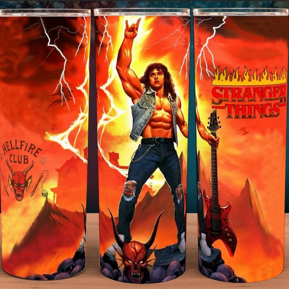 Stranger Things Eddie Munson Tumbler 20oz